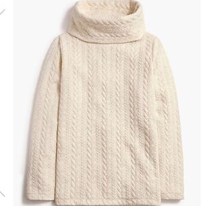 J Crew | Cable Knit Cowl Neck Top